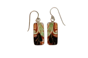 Rectangle Fall Scape Earrings