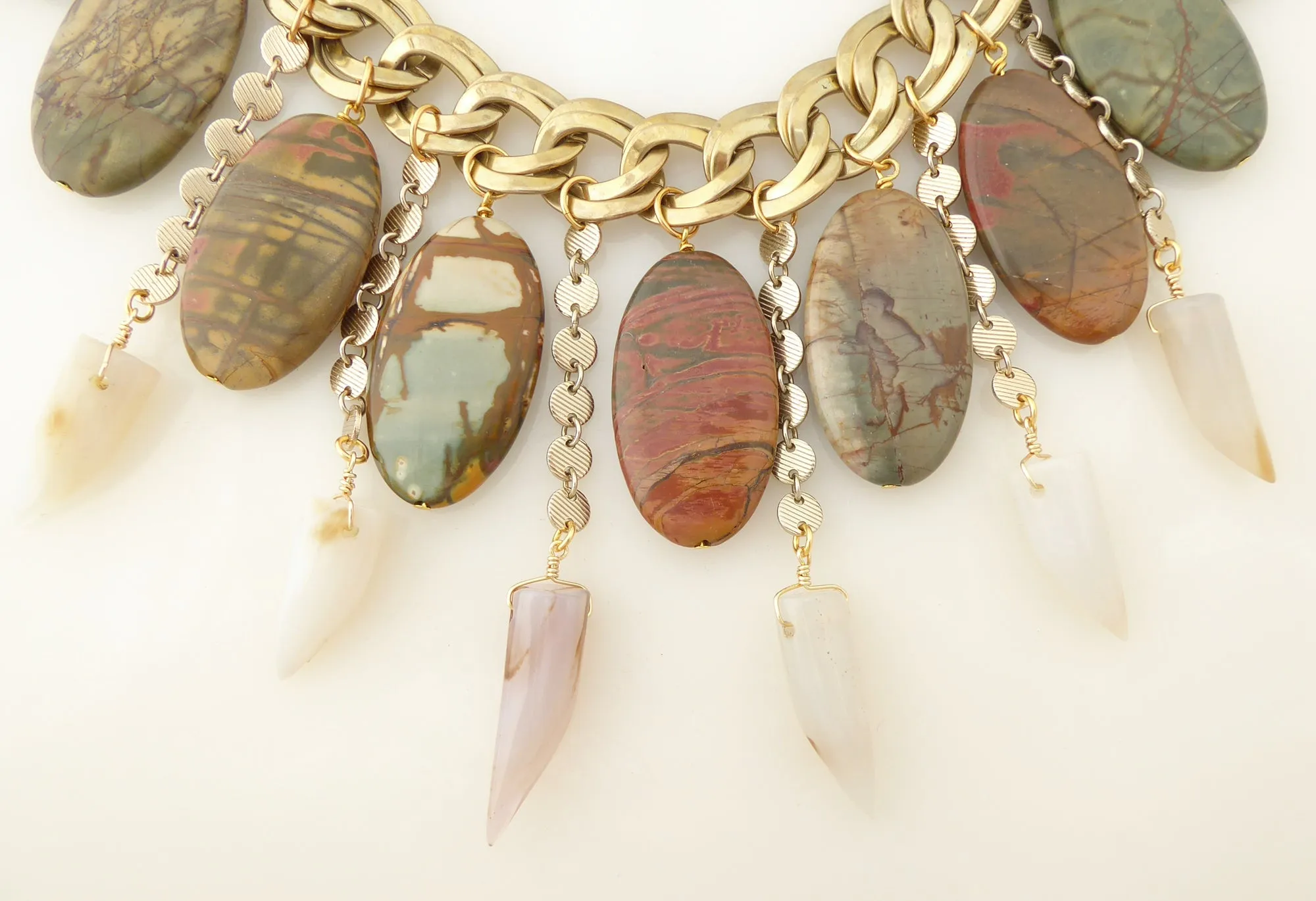 Red creek jasper necklace