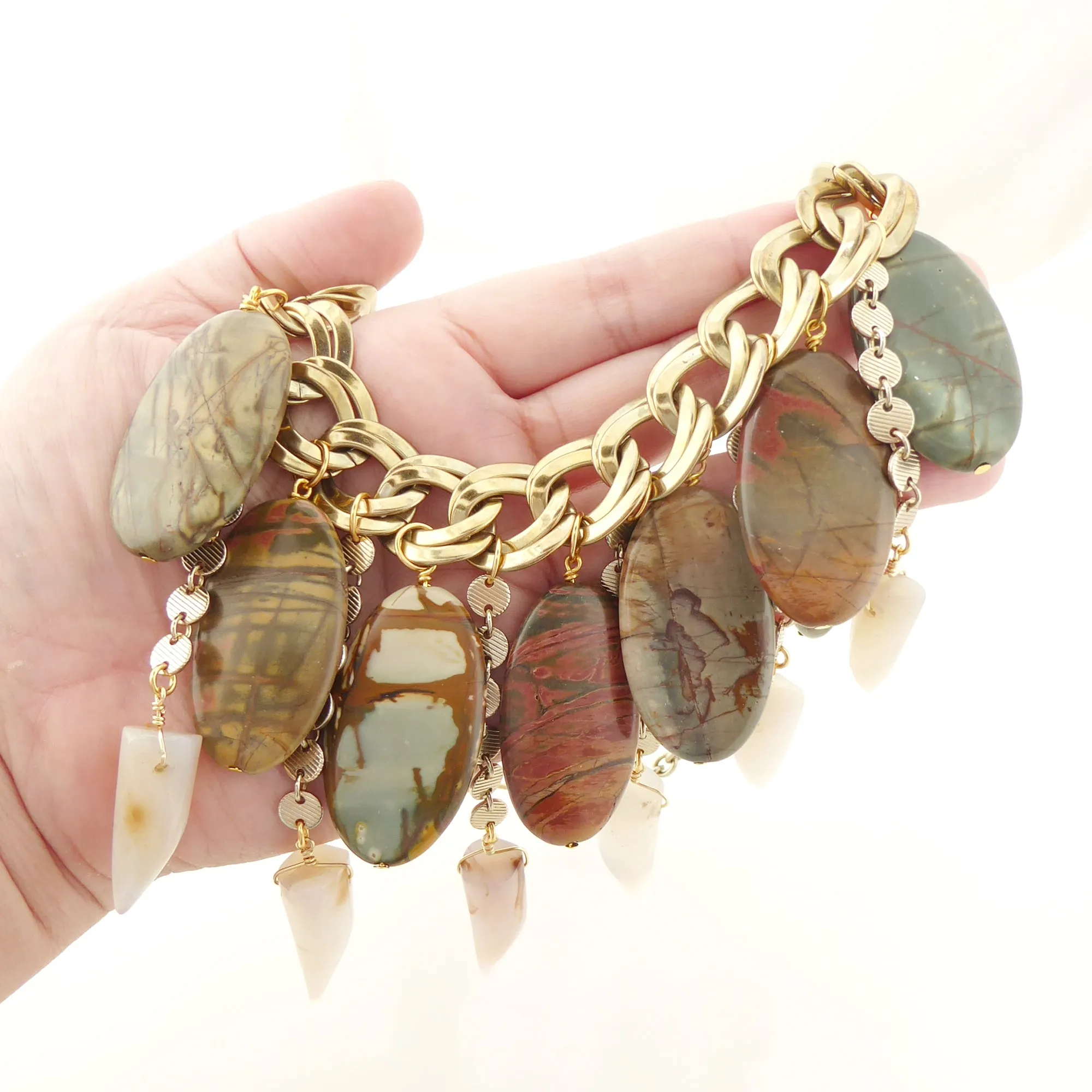 Red creek jasper necklace