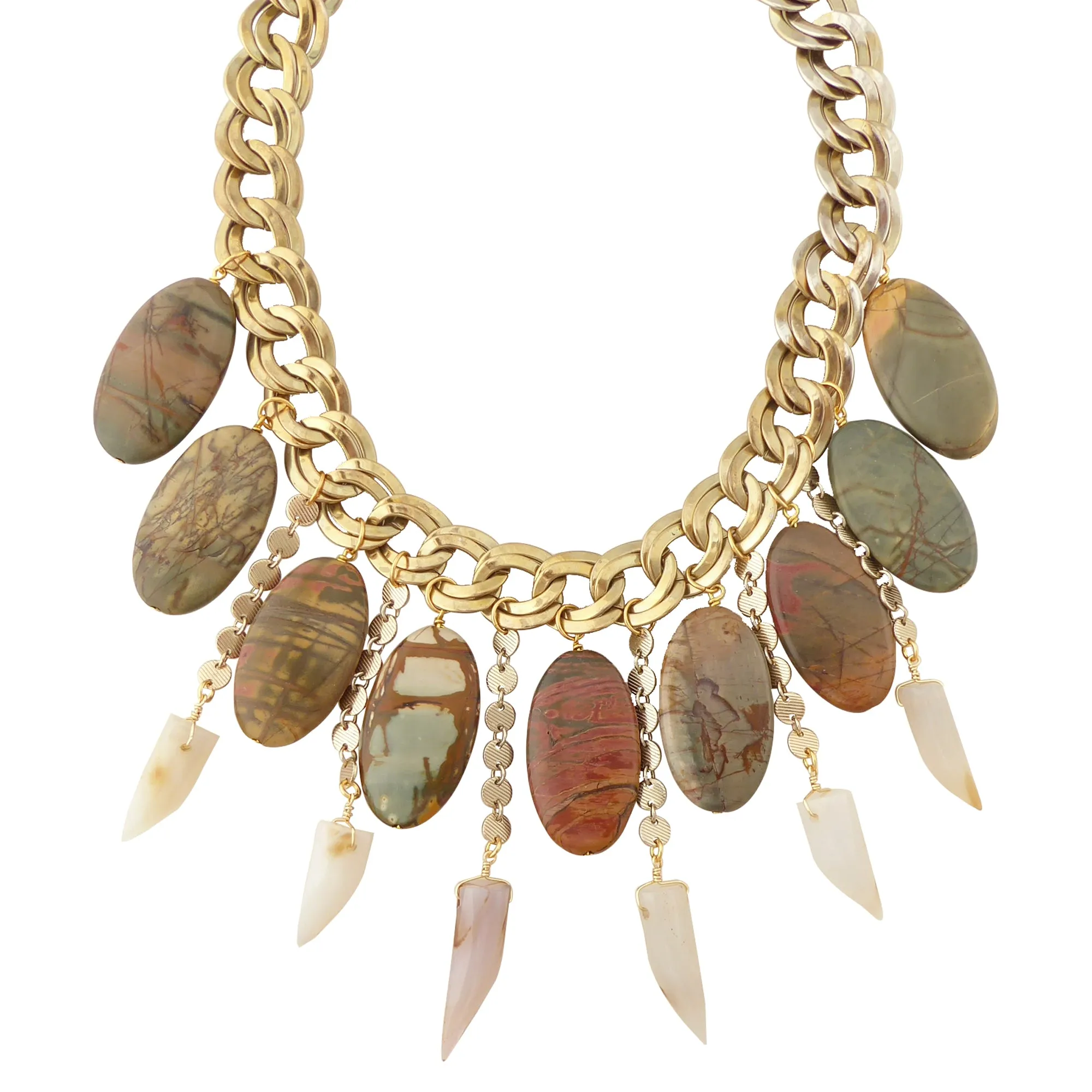 Red creek jasper necklace