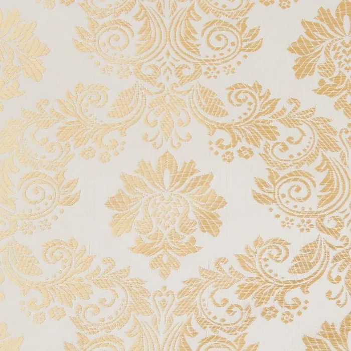 Regal Brocade Fabric, Ivory