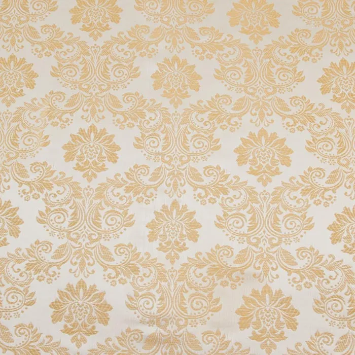 Regal Brocade Fabric, Ivory