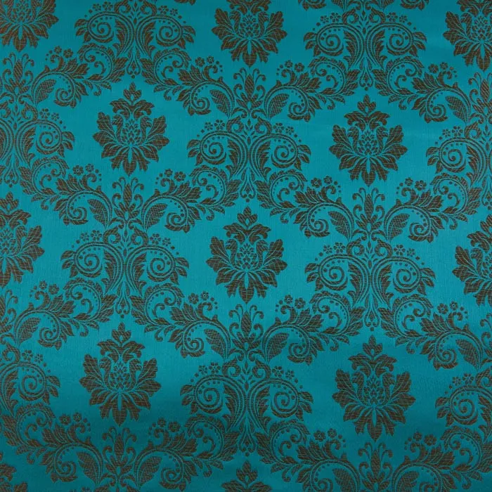 Regal Brocade, Turquoise