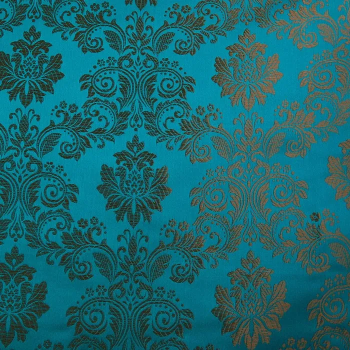 Regal Brocade, Turquoise