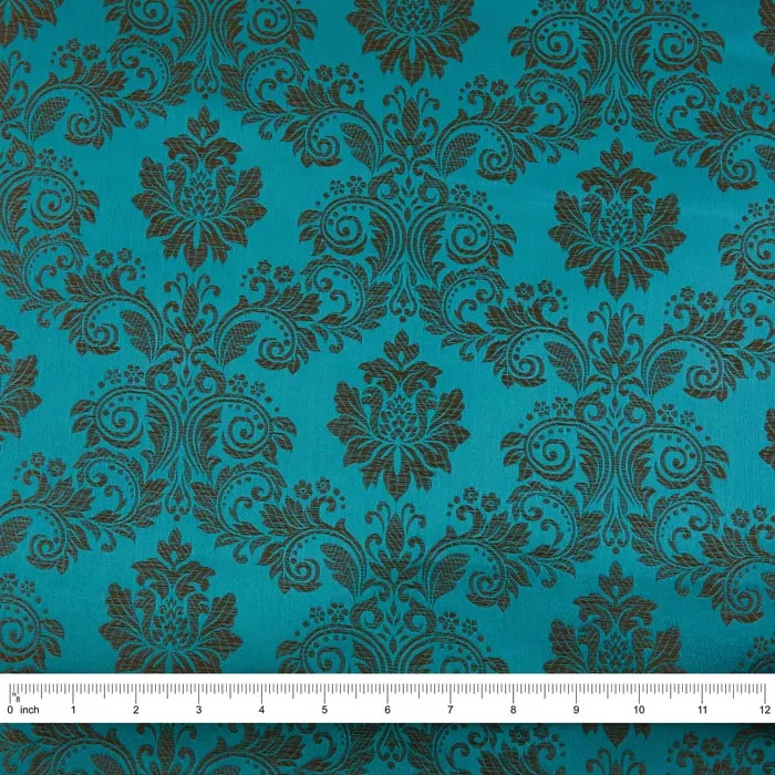 Regal Brocade, Turquoise