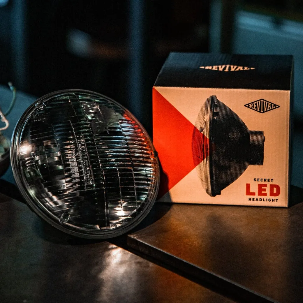 Revival Secret LED 7" Retro Vintage Headlight