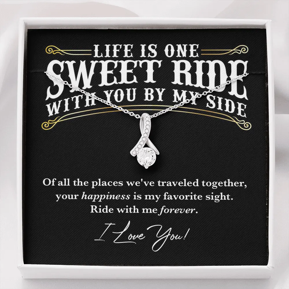 Ride With Me Forever Love Necklace