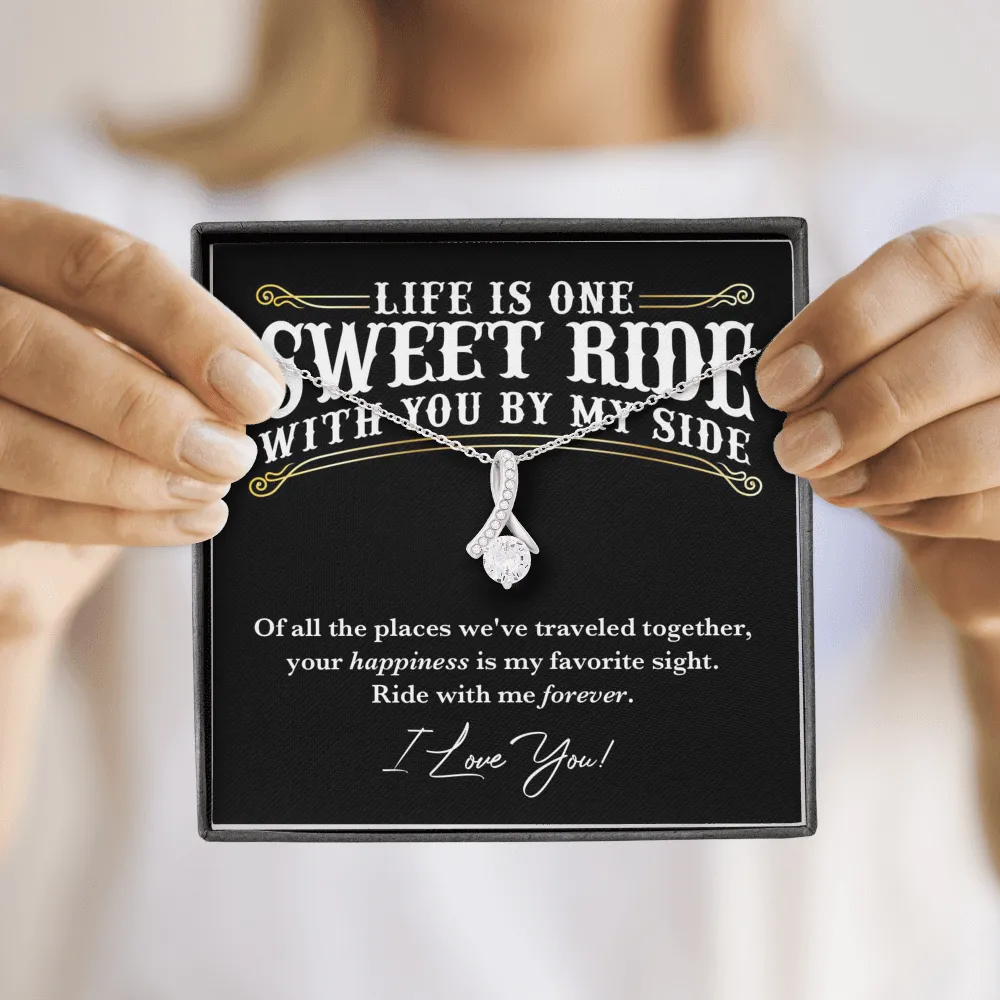 Ride With Me Forever Love Necklace