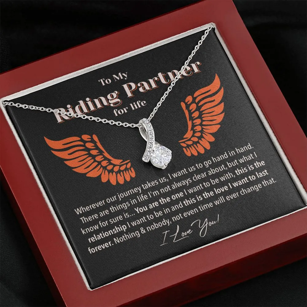 Riding Partner for Life Forever Love Necklace