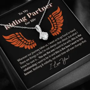 Riding Partner for Life Forever Love Necklace