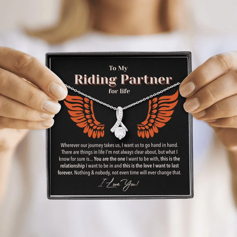 Riding Partner for Life Forever Love Necklace