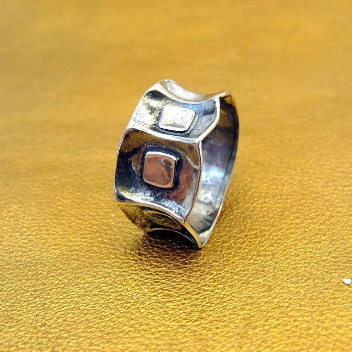 Ring 925 Sterling Silver  size 6,6.5,7,7.5,8 Art Handmade Hadar Designers (H) y