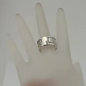 Ring 925 Sterling Silver  size 7, 7.5 Handmade Hadar Designers  (H) LAST