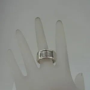 Ring 925 Sterling Silver  size 7, 7.5 Handmade Hadar Designers  (H) LAST
