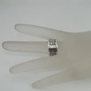 Ring 925 Sterling Silver  size 7, 7.5 Handmade Hadar Designers  (H) LAST