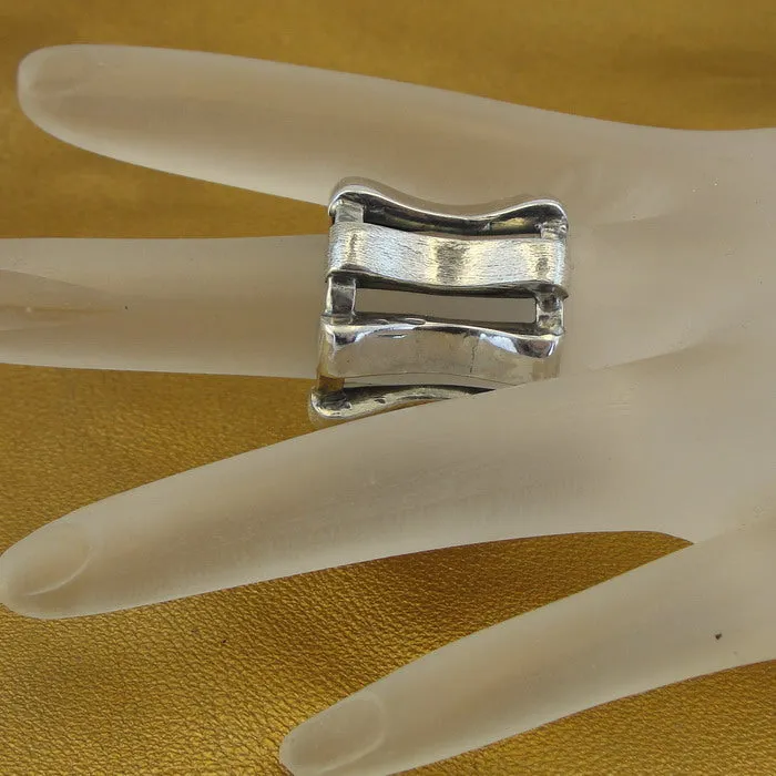 Ring 925 Sterling Silver sz 7, 7.5, 8 Handmade Artistic Hadar Designers (H) SALE