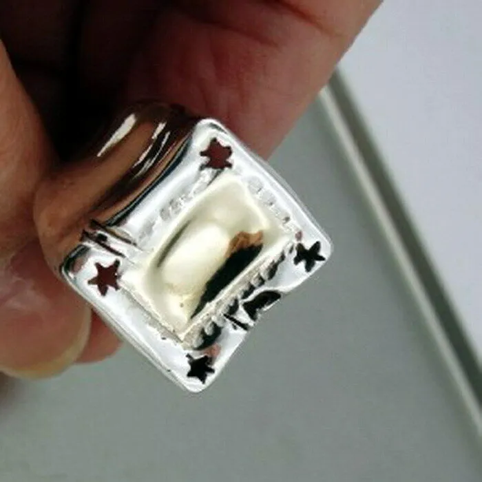 Ring 9k Gold 925 Sterling Silver  sz 7,7.5,8  WILD  Handmade Hadar Designers  SALE