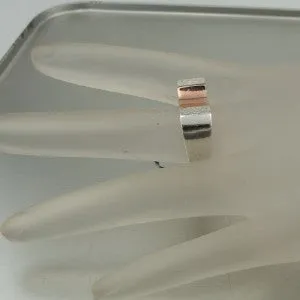 Ring 9K Rose Gold Sterling Silver size 7,8.5,9 Handmade Hadar Designers  (dk)SALE