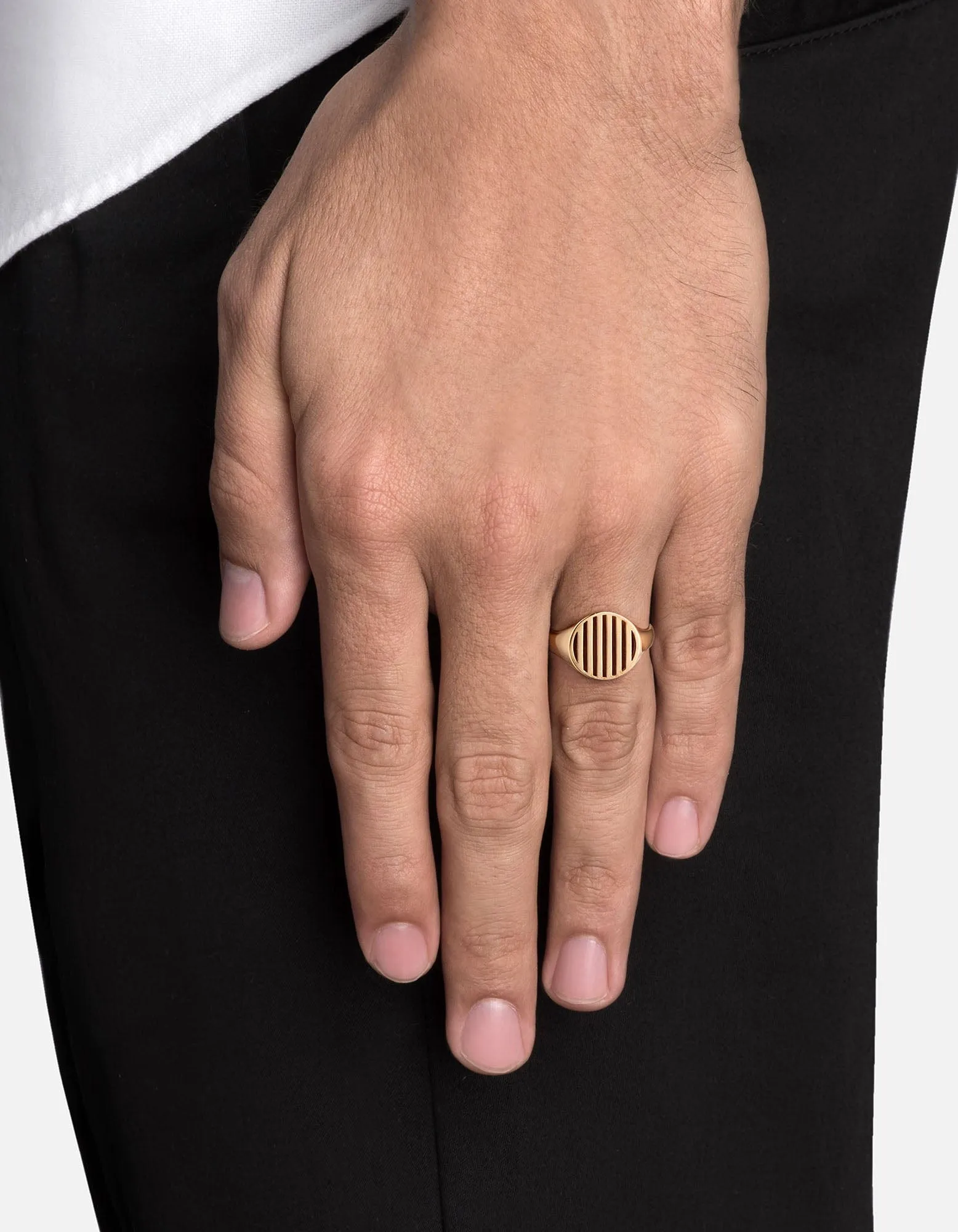 Row Ring, Gold Vermeil
