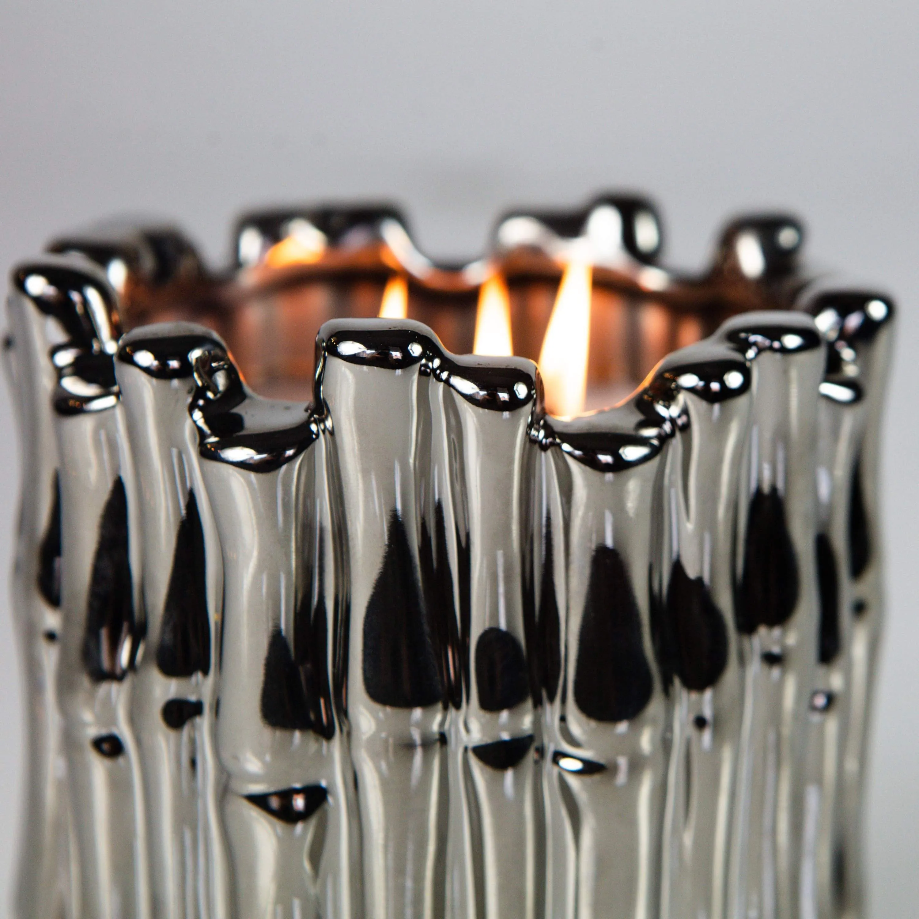 Sagano Silver Candle