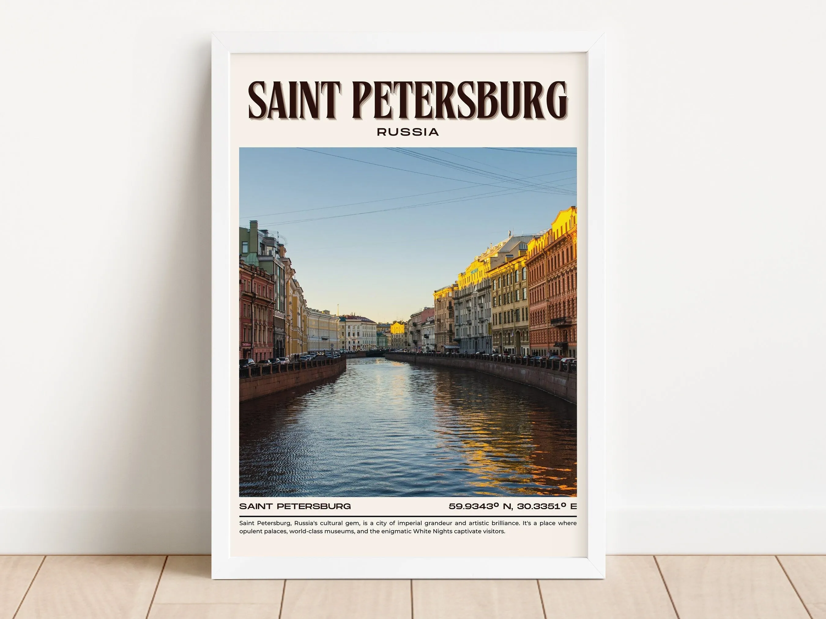 Saint Petersburg Vintage Wall Art, Russia