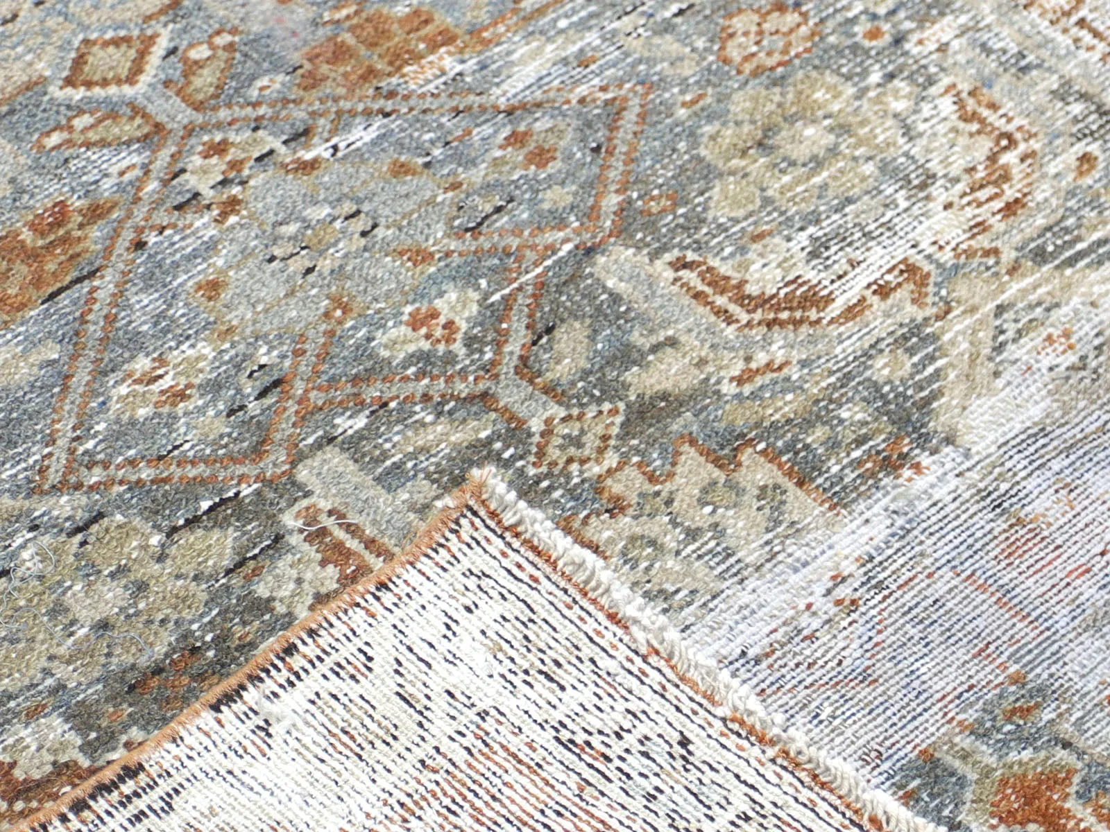 Semi Antique Persian Melayer Runner - 2'11" x 12'2"