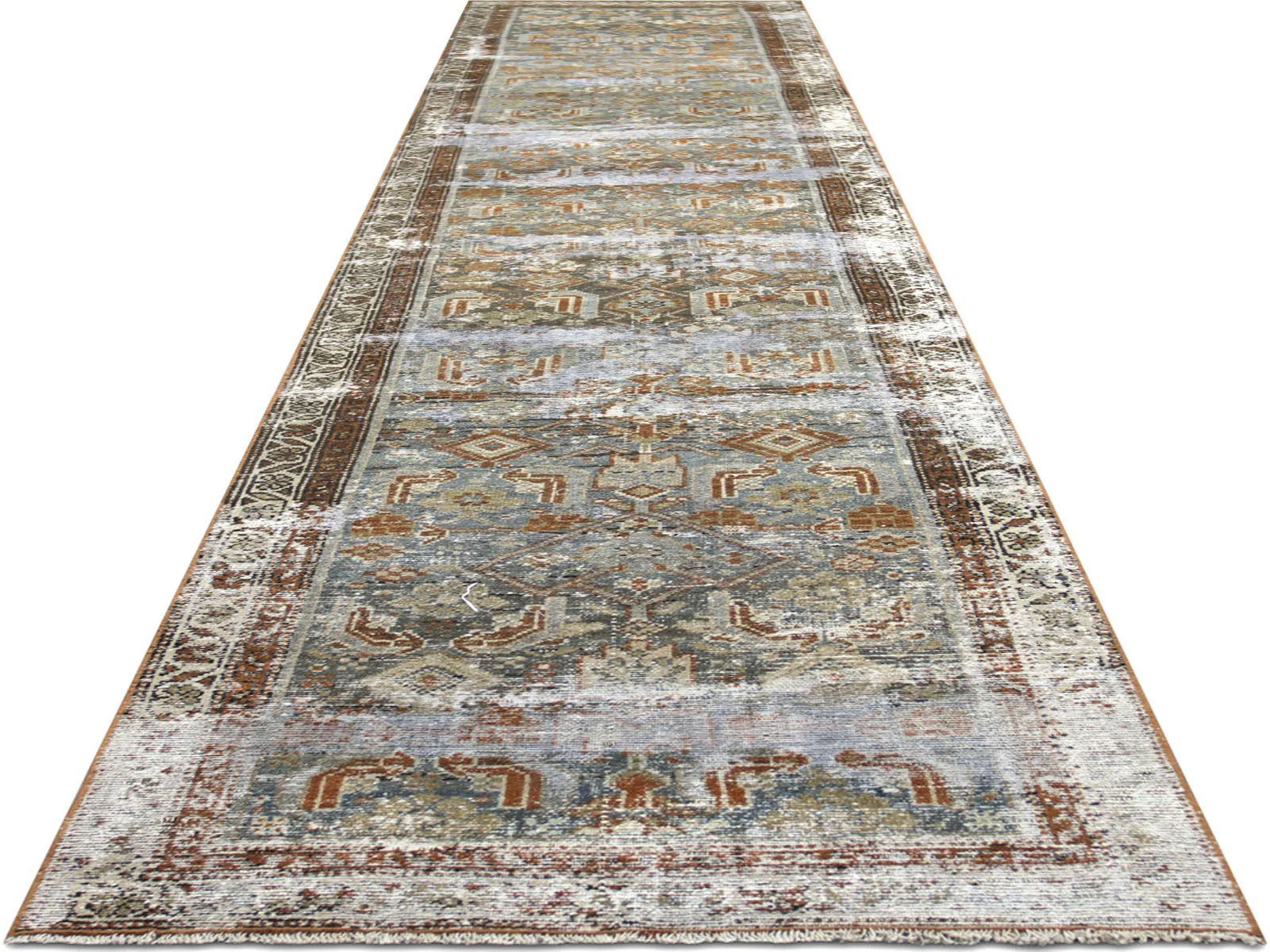Semi Antique Persian Melayer Runner - 2'11" x 12'2"