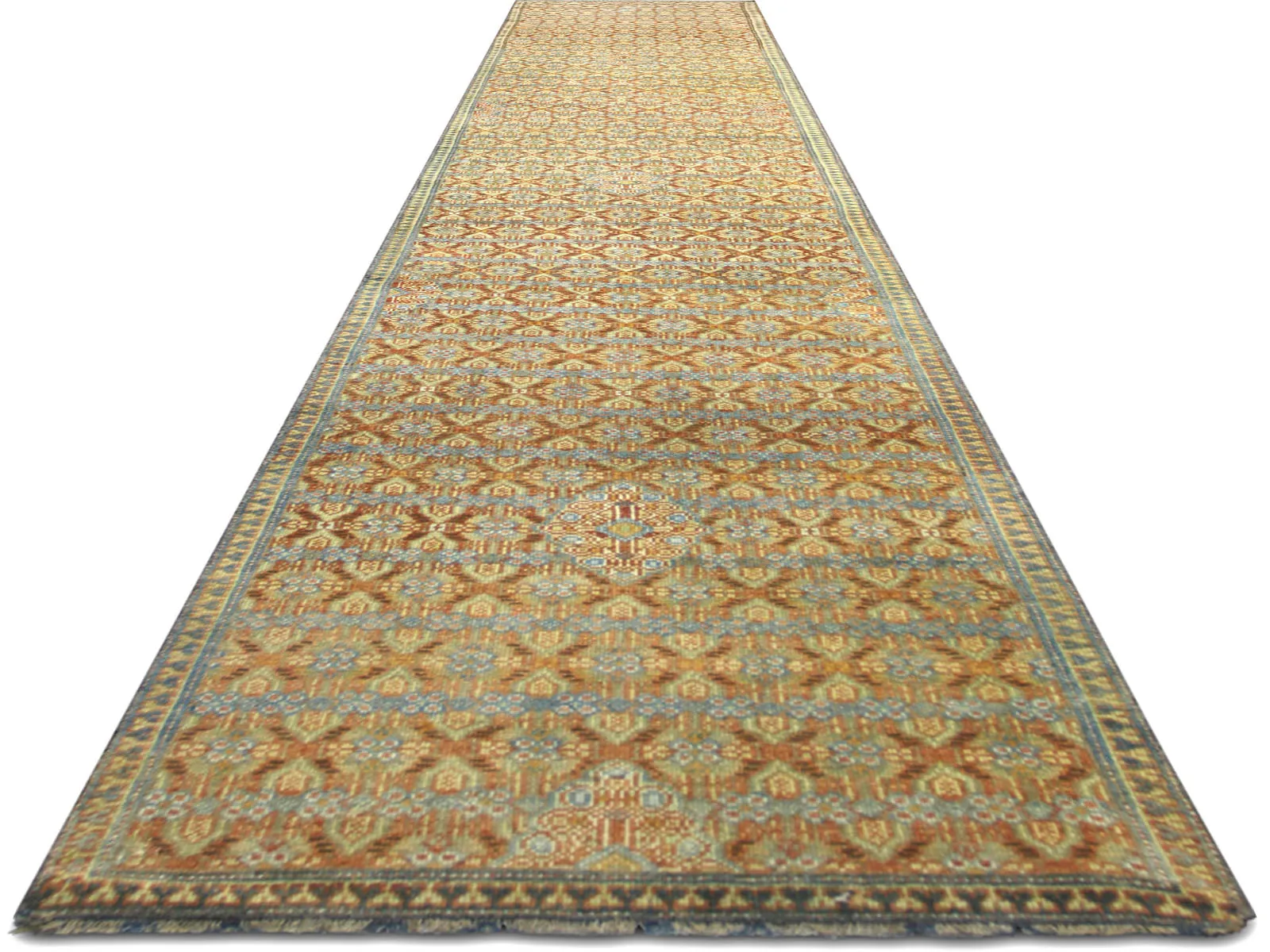 Semi Antique Persian Melayer Runner - 2'4" x 14'5"