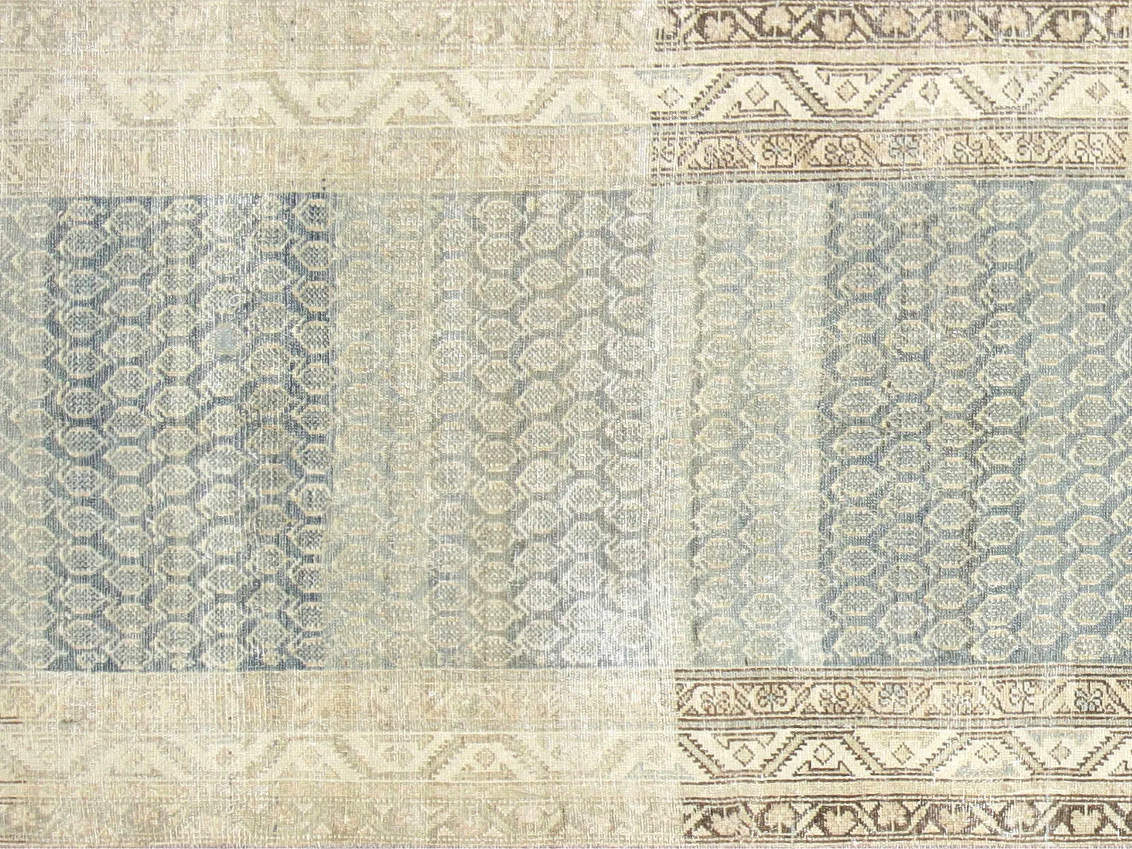 Semi Antique Persian Melayer Runner - 3'5" x 15'1"