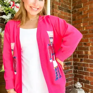 Sequin Nutcracker Cardigan