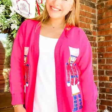 Sequin Nutcracker Cardigan