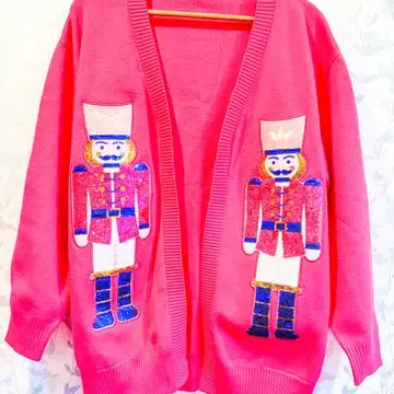 Sequin Nutcracker Cardigan