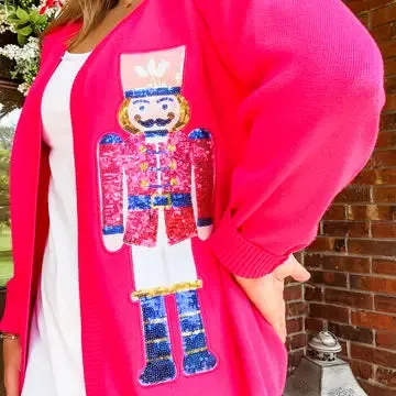 Sequin Nutcracker Cardigan
