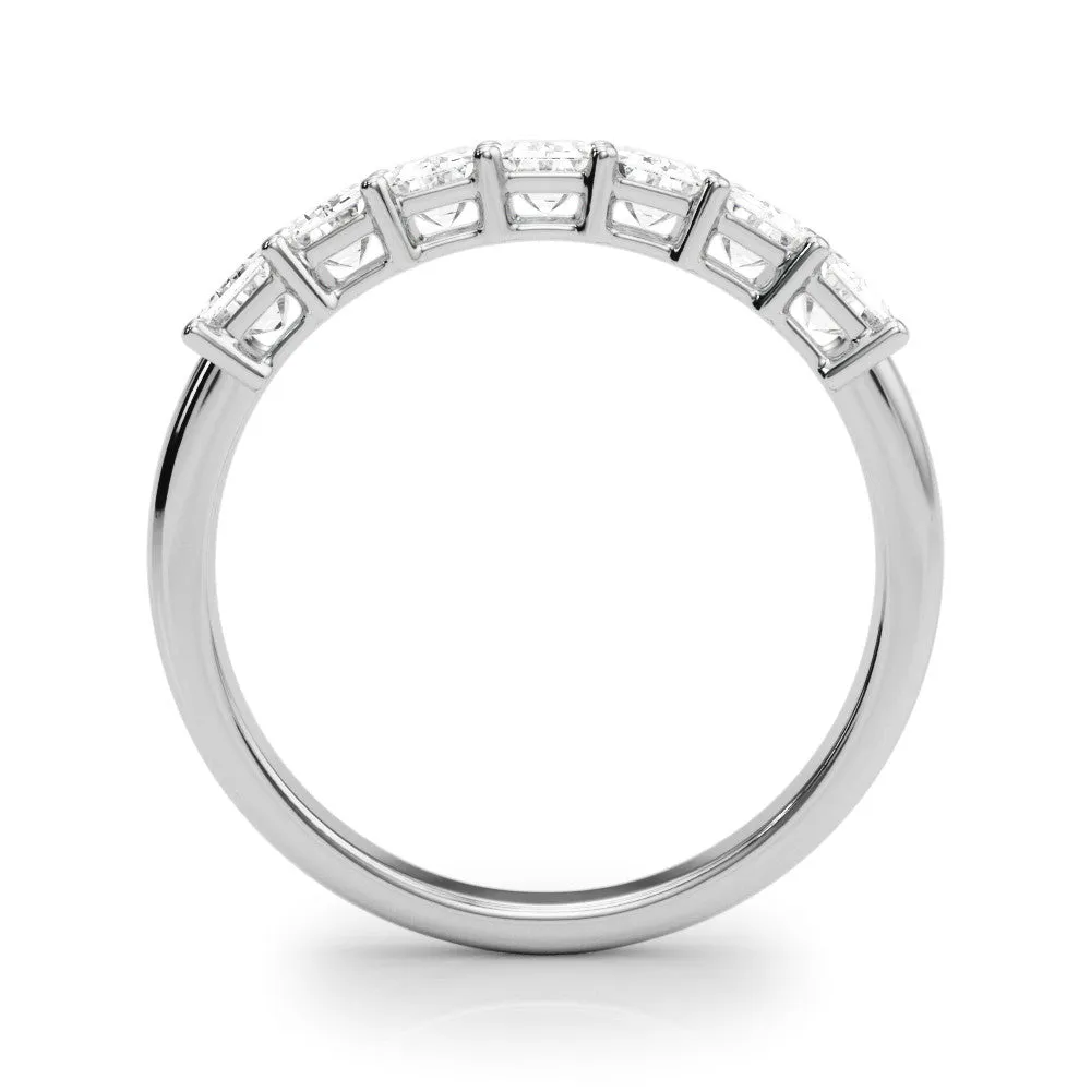 Seven Stone 2.0 ct. Emerald Cut Diamond Wedding Ring