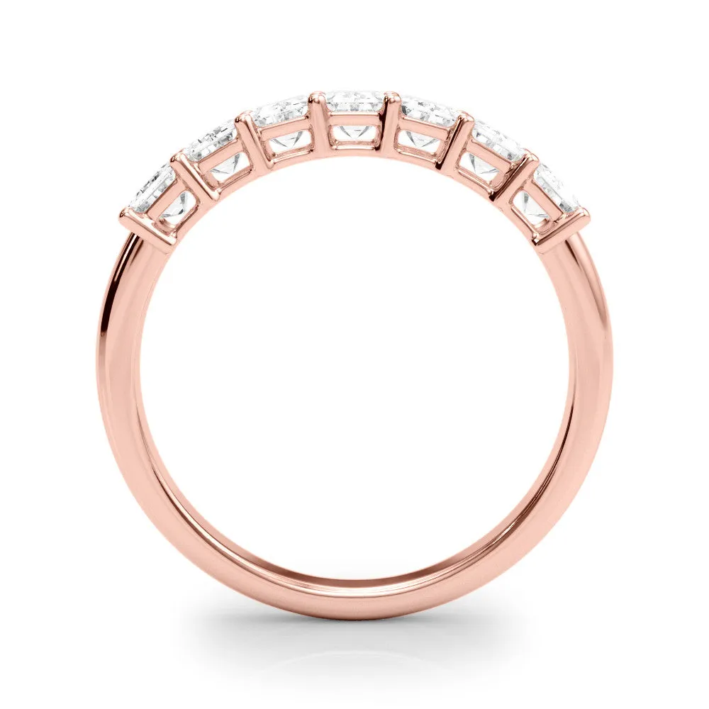 Seven Stone 2.0 ct. Emerald Cut Diamond Wedding Ring
