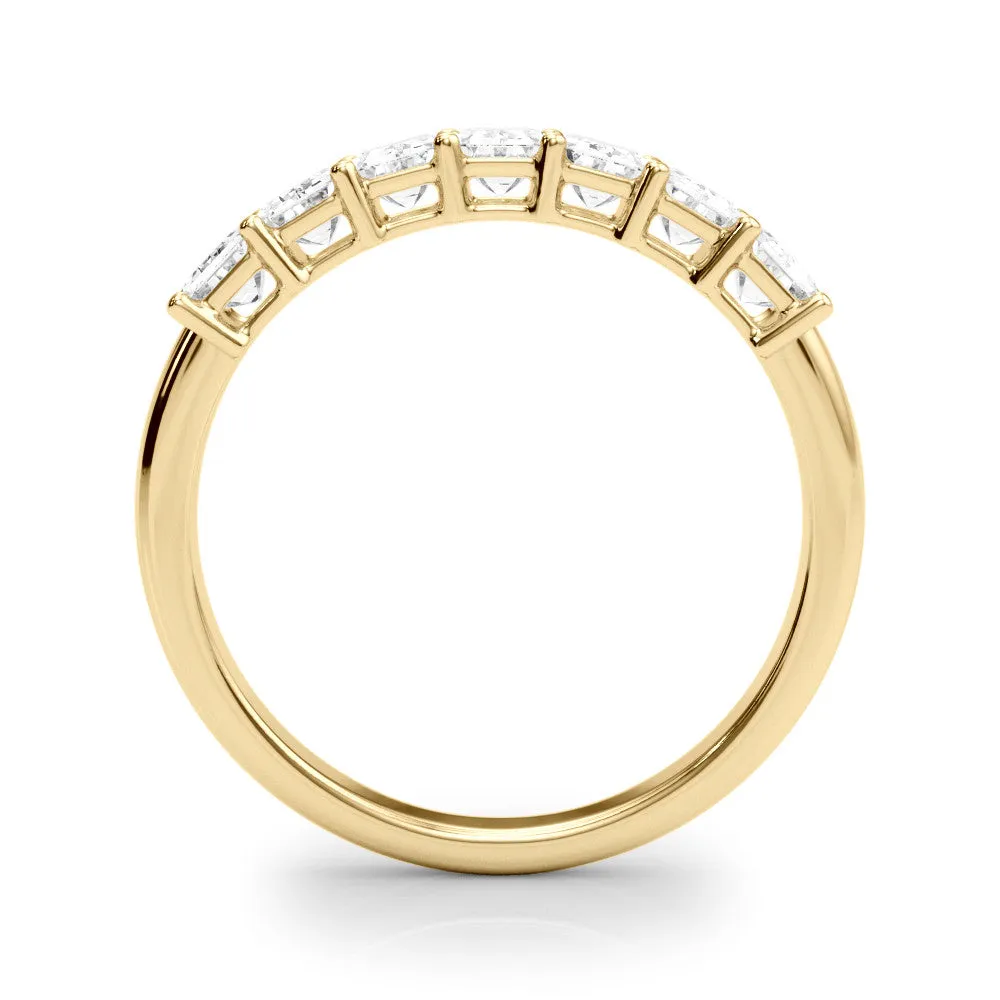 Seven Stone 2.0 ct. Emerald Cut Diamond Wedding Ring