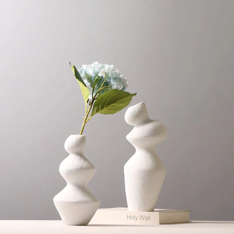 Simplicity Stack Ceramic Vases