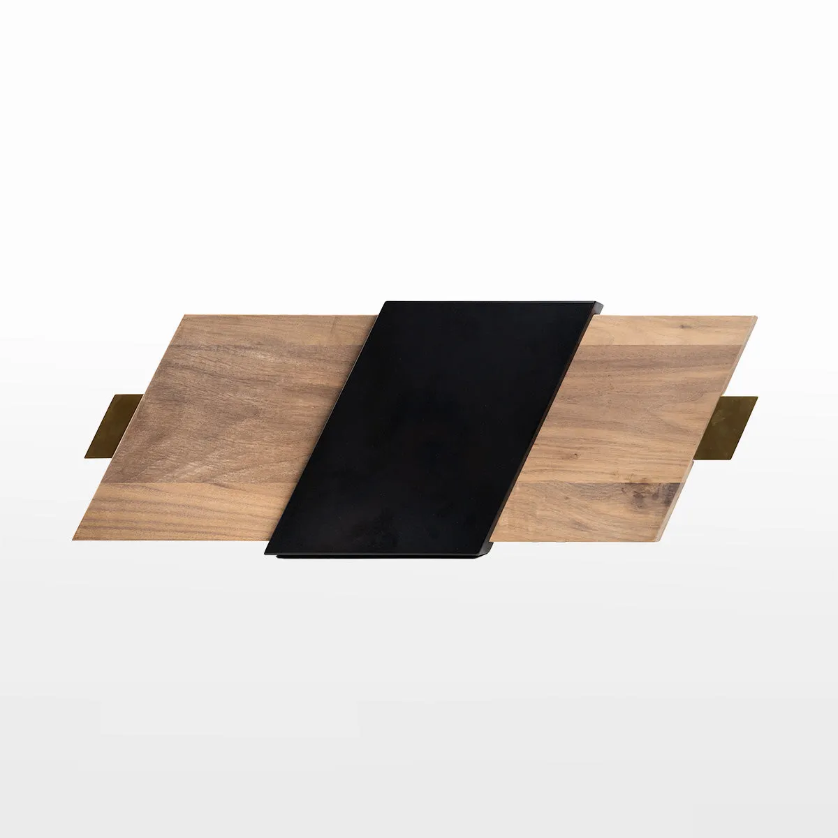 Slide Serving Tray In Walnut