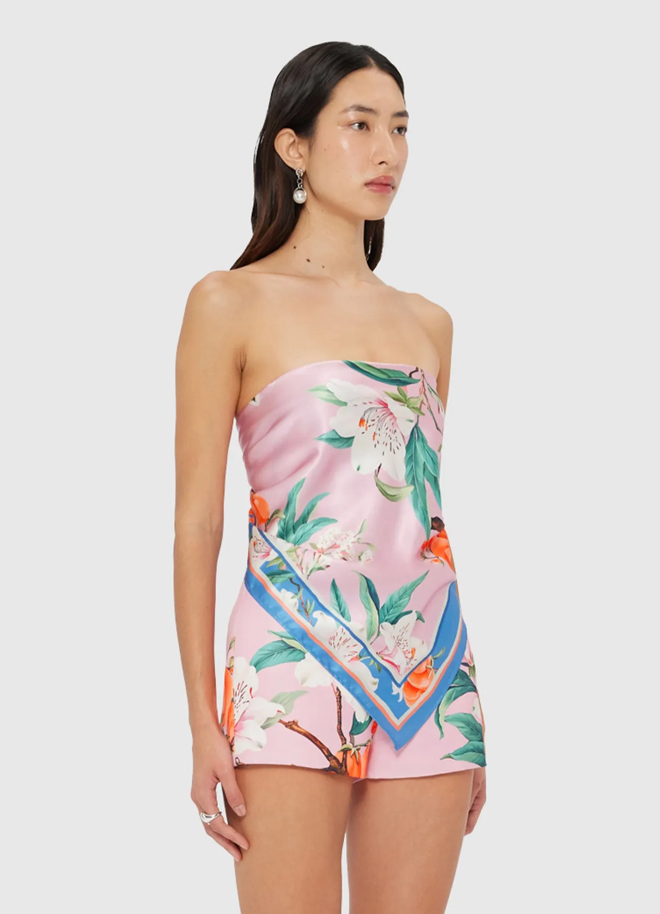 Small Scarf - Lavish Print in Pink