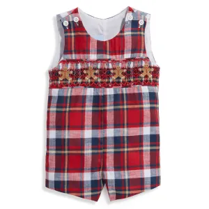 Smocked John John -- Camden Plaid