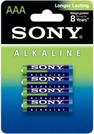 Sony Alkaline AAA x 4PCS Battery Pack