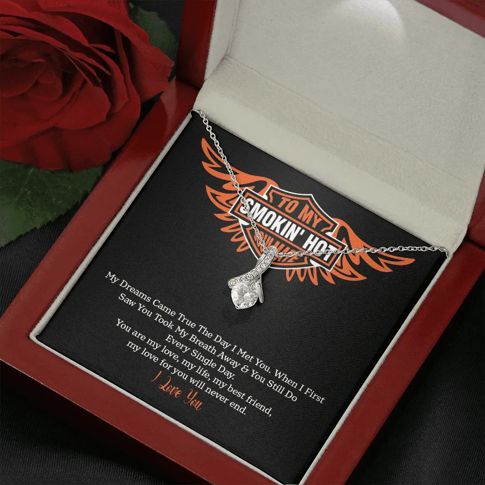 Soulmate - My Dreams Came True The Day I Met You - Alluring Beauty Infinity Necklace Message Card