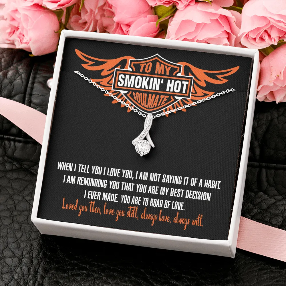 Soulmate - When I Tell You I Love You - Alluring Beauty Infinity Necklace Message Card