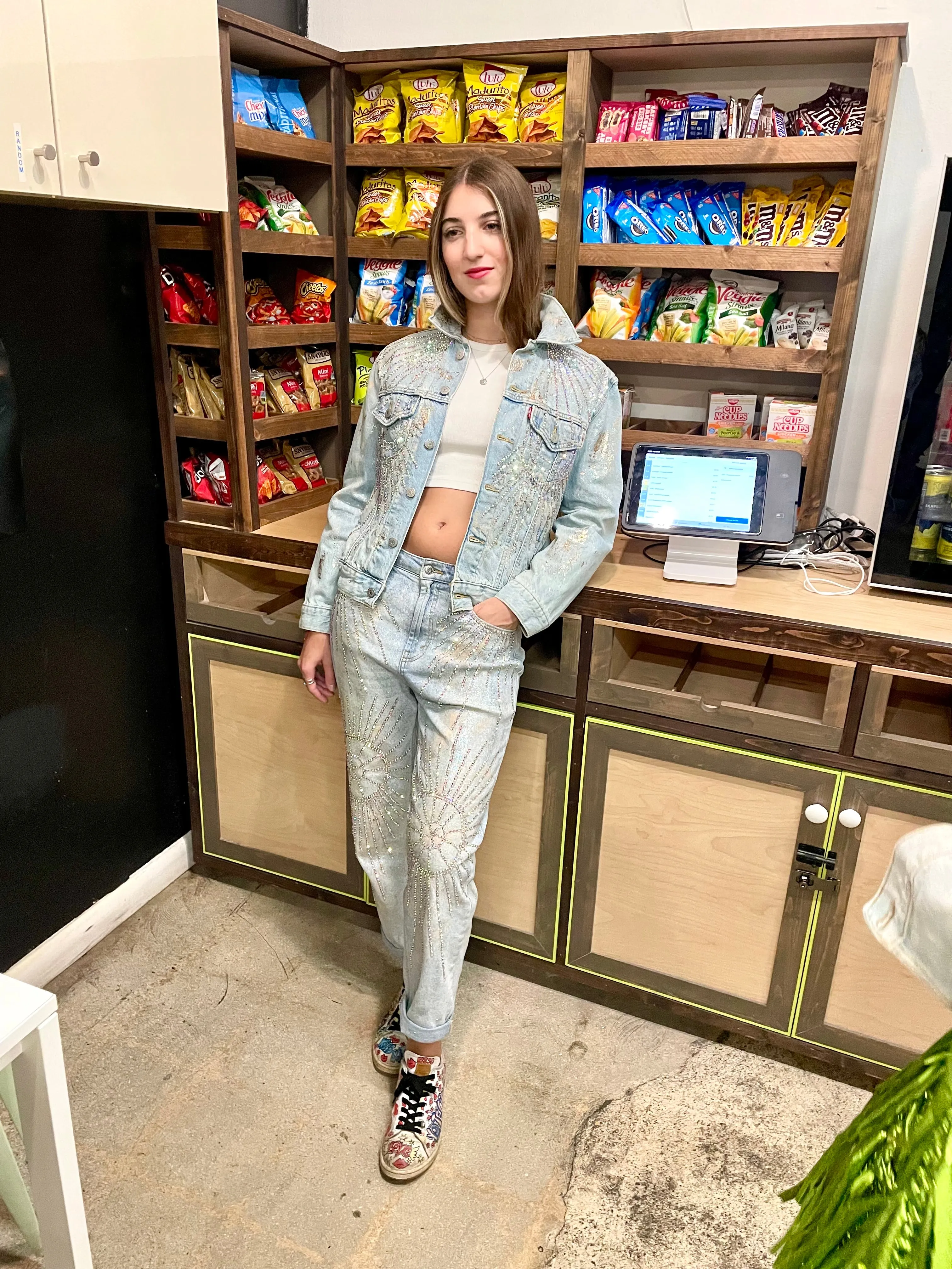 Sparkle my Love Denim Jacket