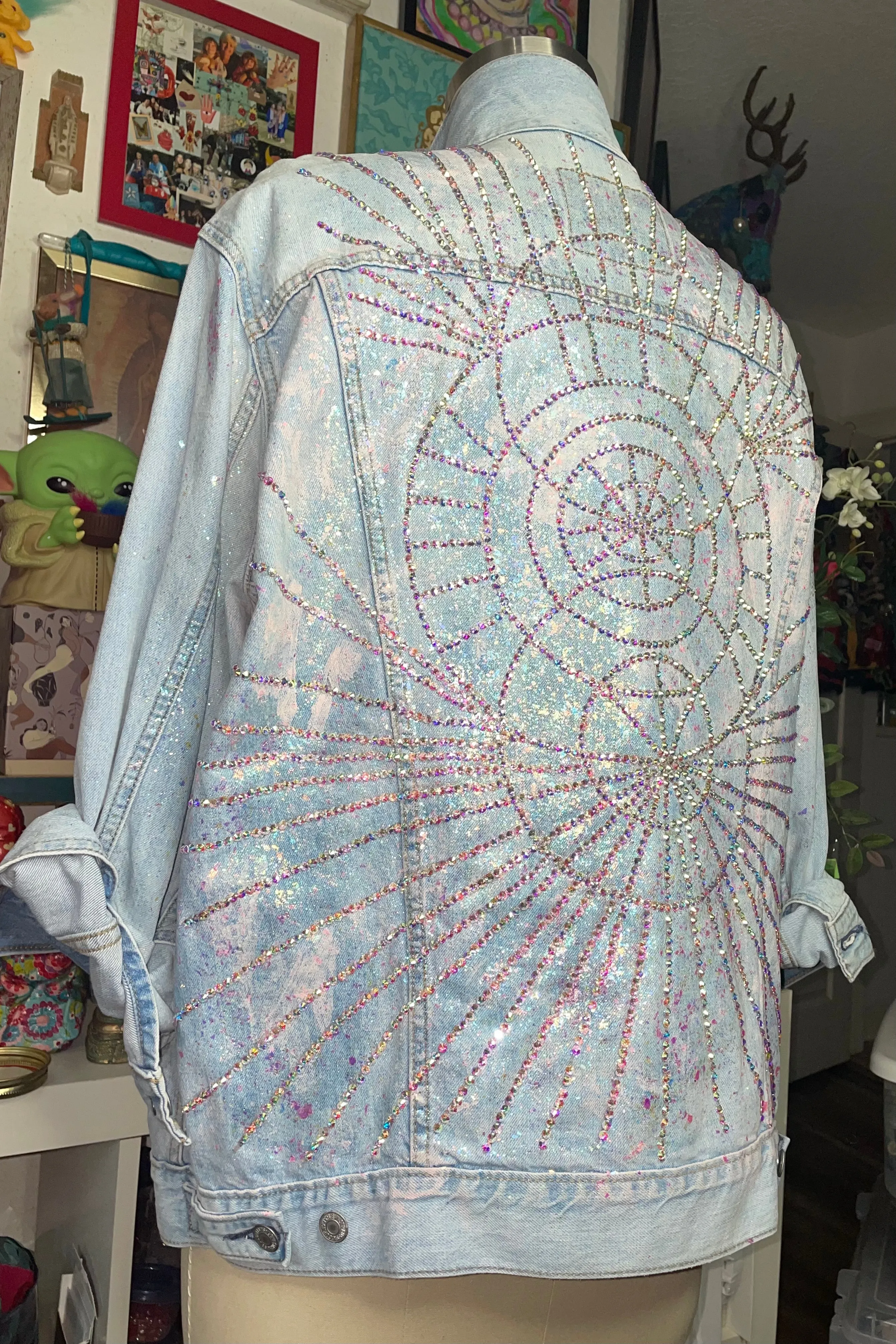 Sparkle my Love Denim Jacket