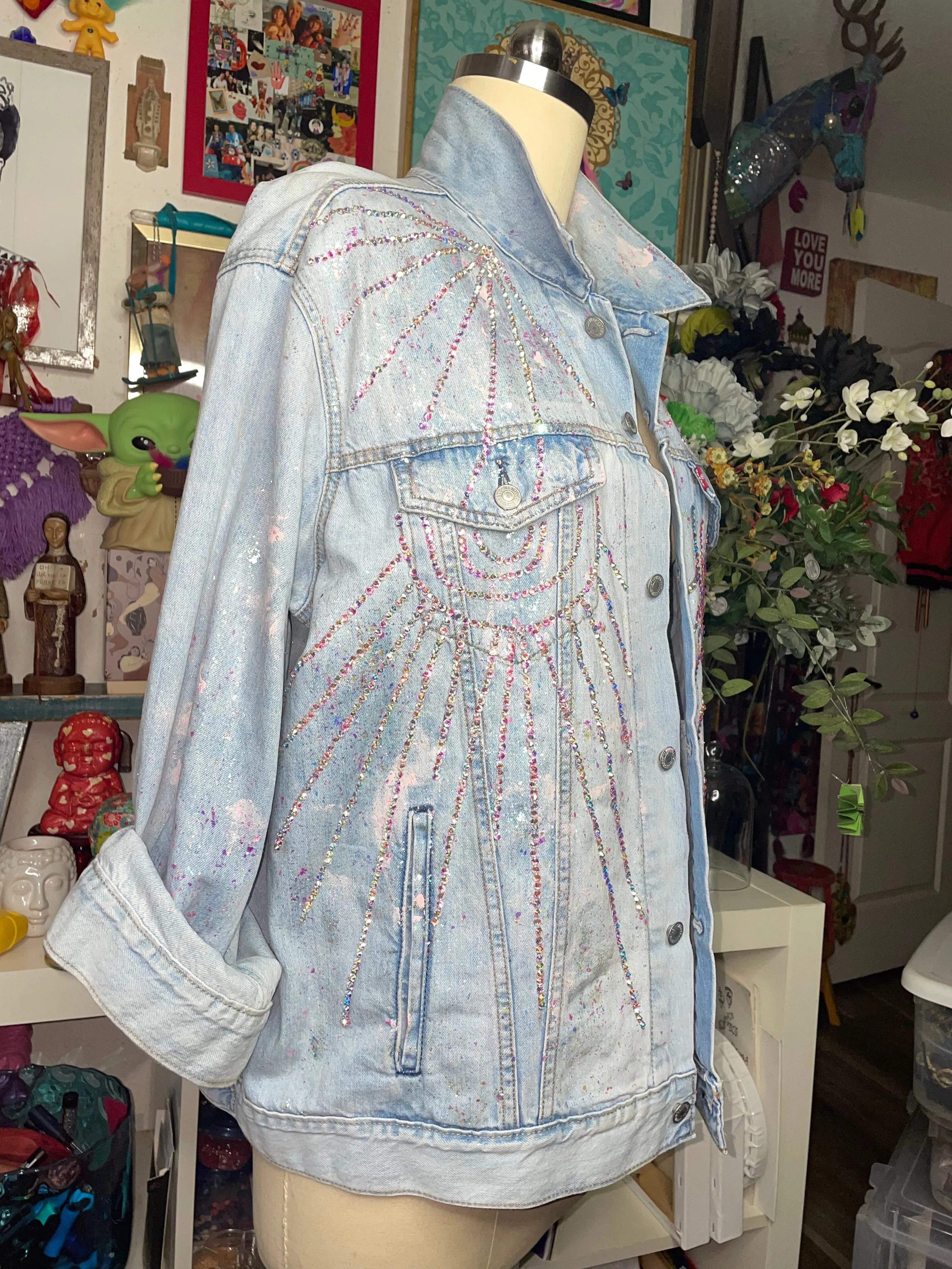 Sparkle my Love Denim Jacket