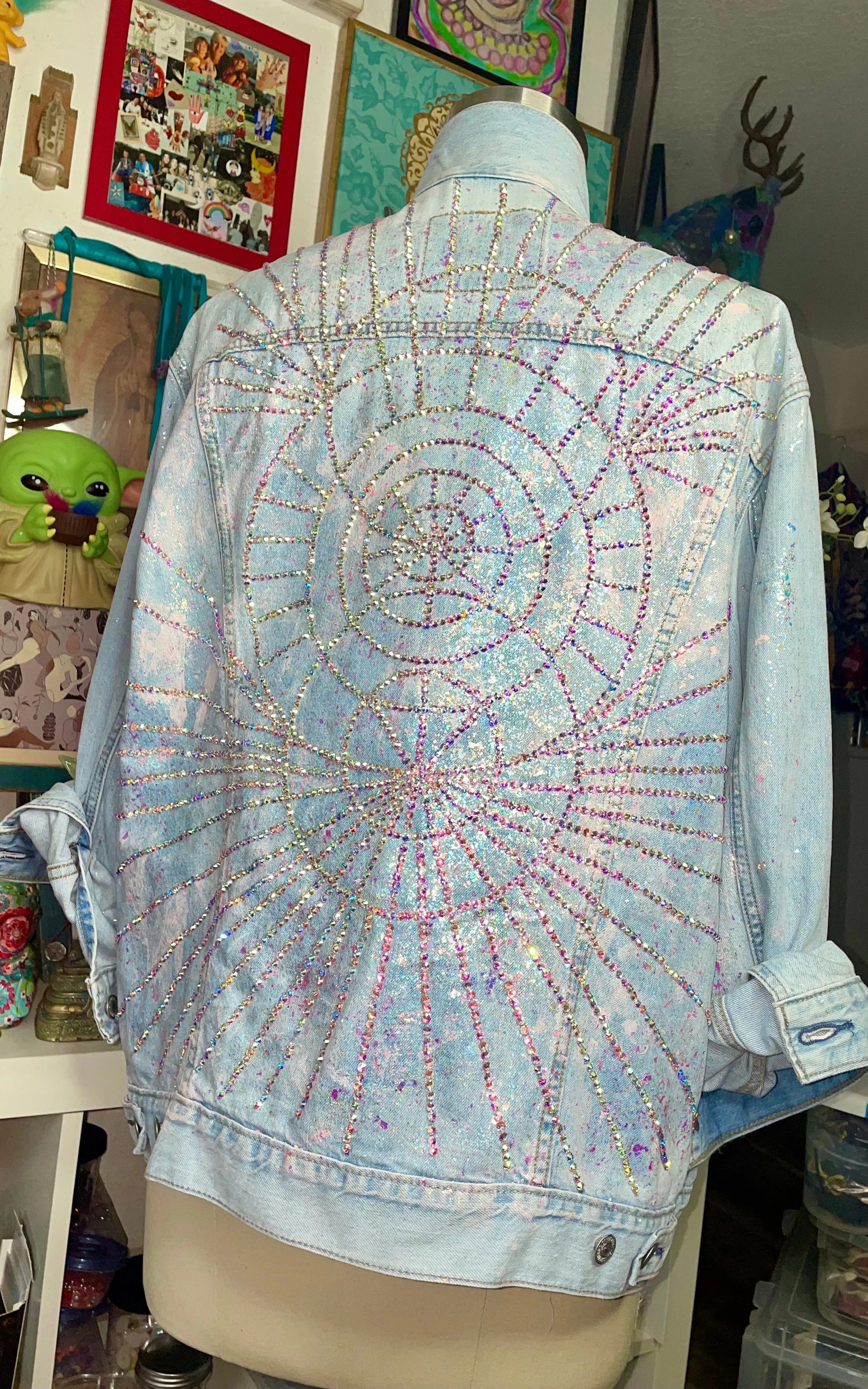 Sparkle my Love Denim Jacket