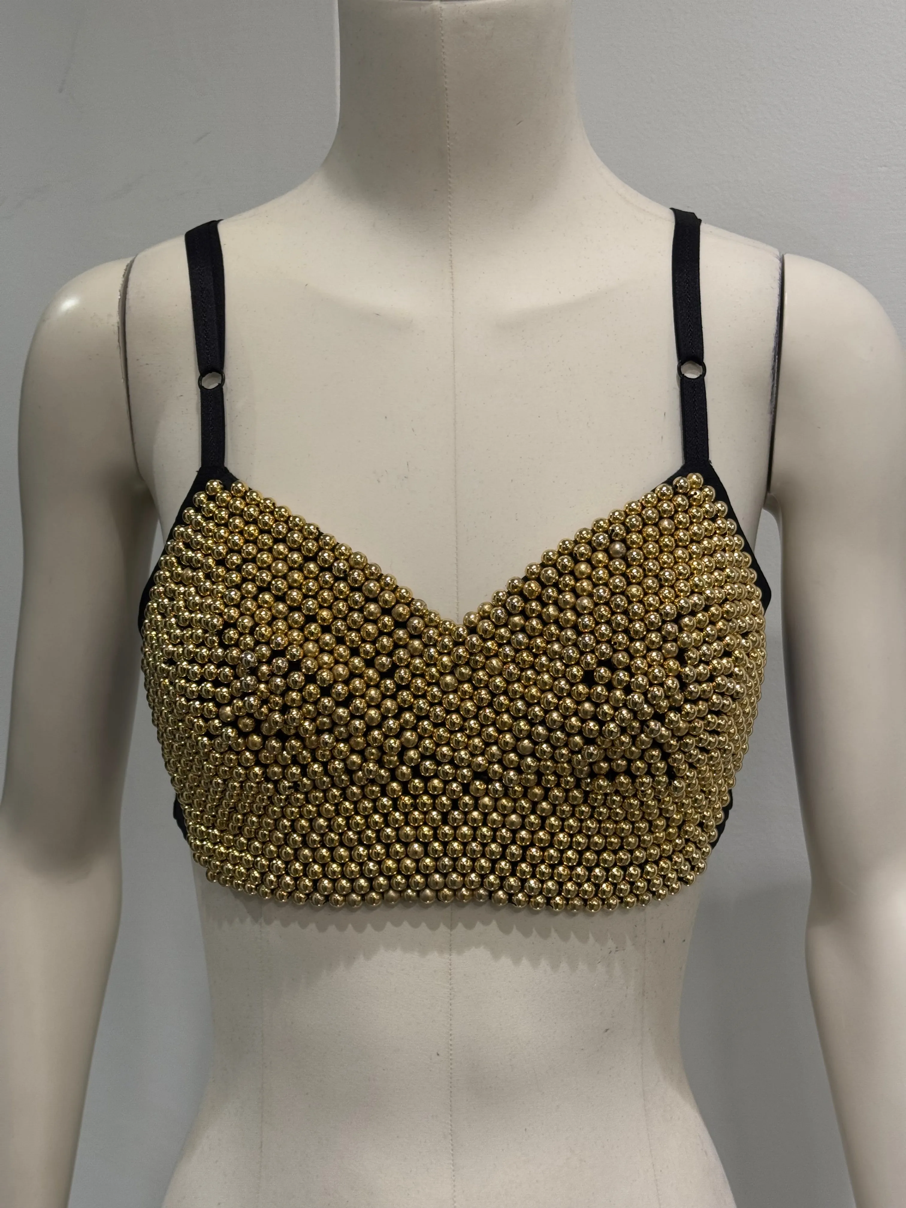 S/S1992 Dolce & Gabbana runway pearl corset bustier top