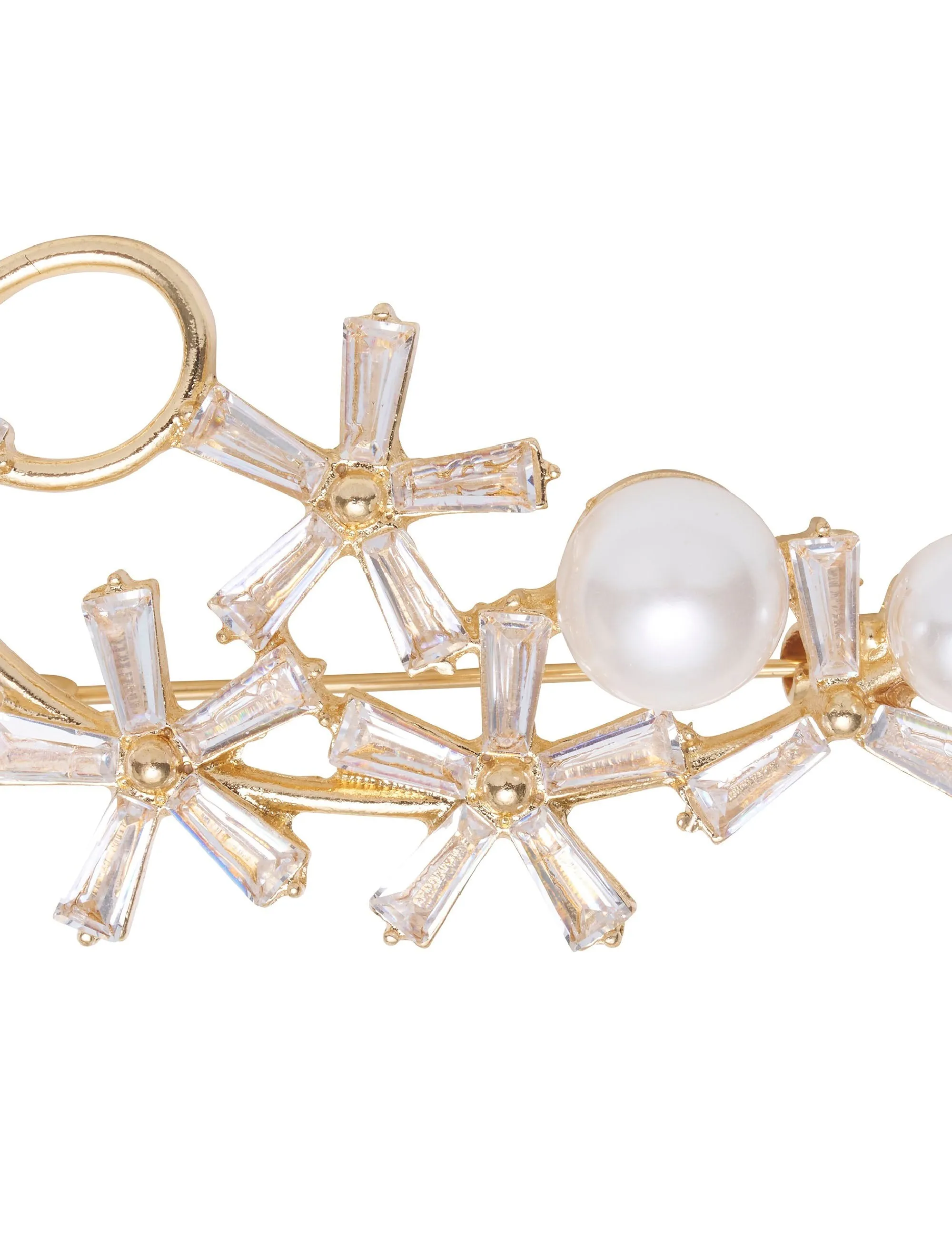 STAR JASMINE PEARL BROOCH