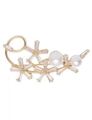 STAR JASMINE PEARL BROOCH